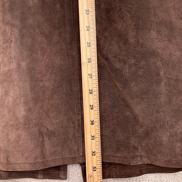 Claiborne Suede Shirt Jacket Mens XLarge Chocolate Brown Casual Lined Streetwear - Picture 10 of 12